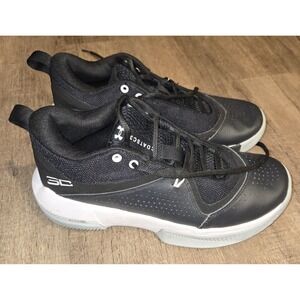 Under Armour Steph Curry 3Zero 4 Black Basketball‎ Shoes 3023917-001 Youth 6.5Y